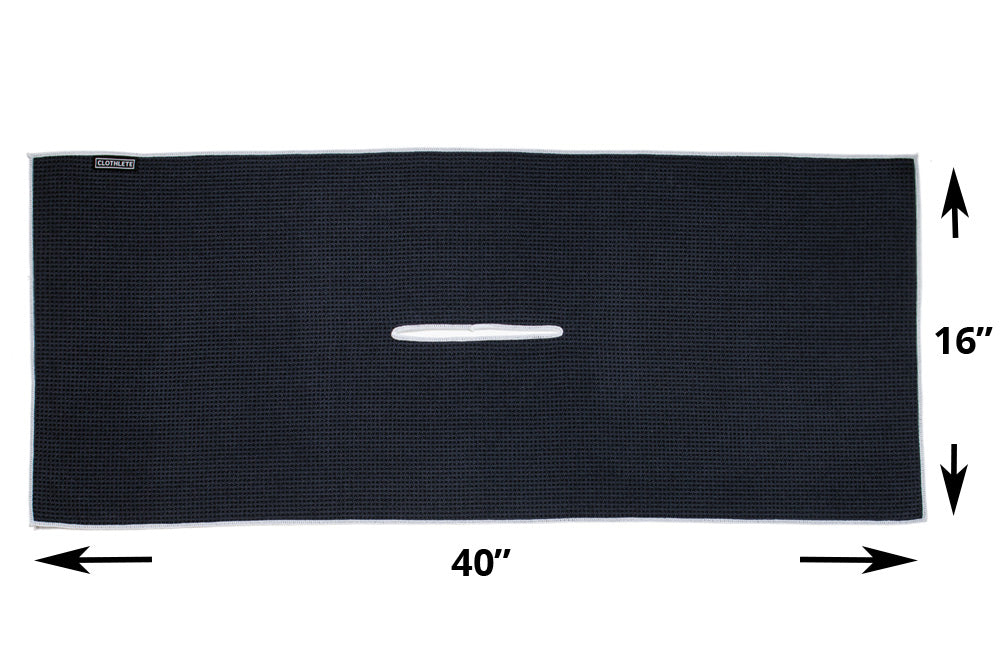 Center Cut Microfiber Golf Towel - 16"x40"