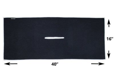 Center Cut Microfiber Golf Towel - 16"x40"