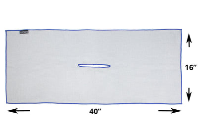 Center Cut Microfiber Golf Towel - 16"x40"