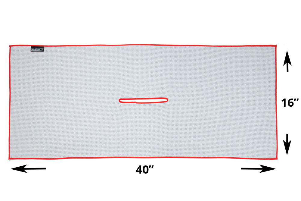Center Cut Microfiber Golf Towel - 16"x40"