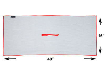 Center Cut Microfiber Golf Towel - 16"x40"