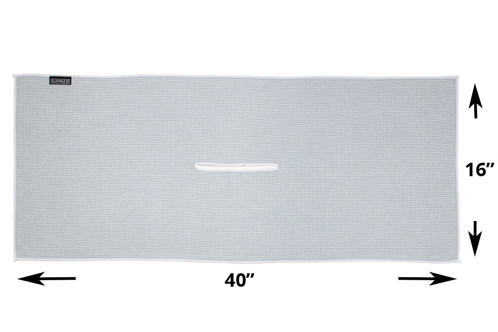Center Cut Microfiber Golf Towel - 16"x40"